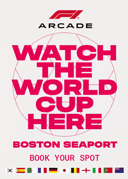 Watch the World Cup at F1® Arcade!